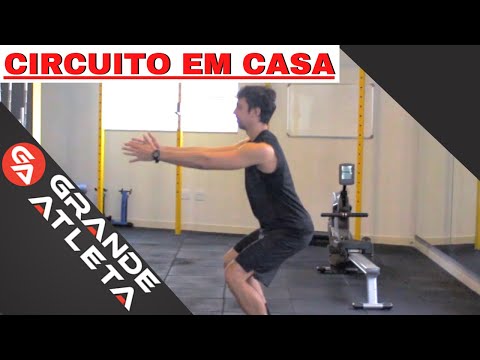 Circuito em casa com o peso do corpo - Para Iniciantes!