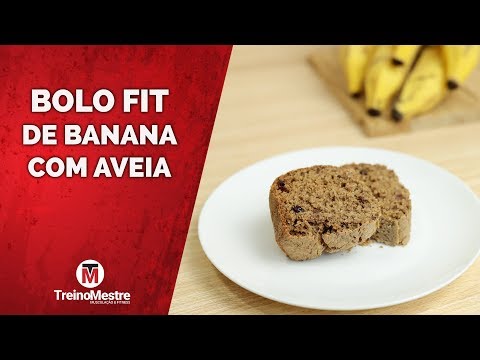 RECEITA DE BOLO FIT DE BANANA E AVEIA