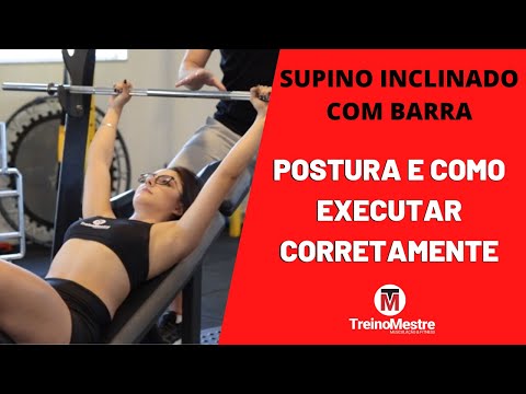 Supino inclinado com barra: Como fazer, Dicas e Postura