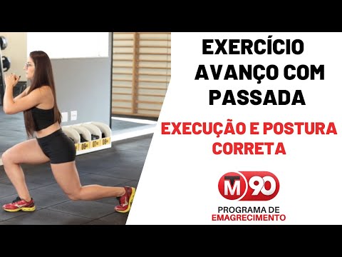 Exercício Avanço com passada - TM90 de Emagrecimento