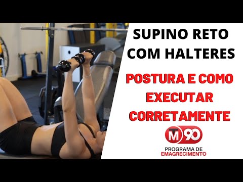 Supino reto com halteres - Como fazer, Dicas e Postura