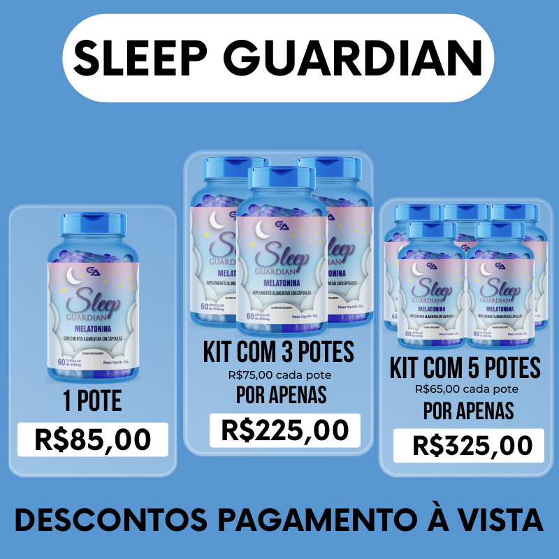 Sleep guardian melatonina kits promocao