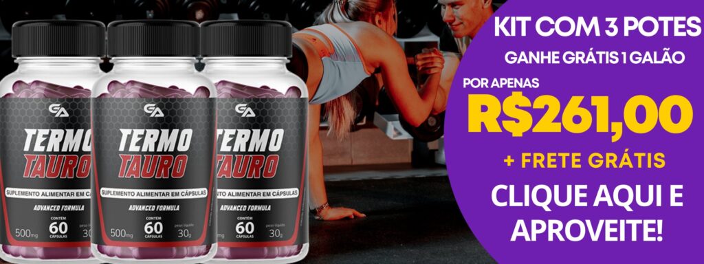 termotauro kit 3 potes promoção