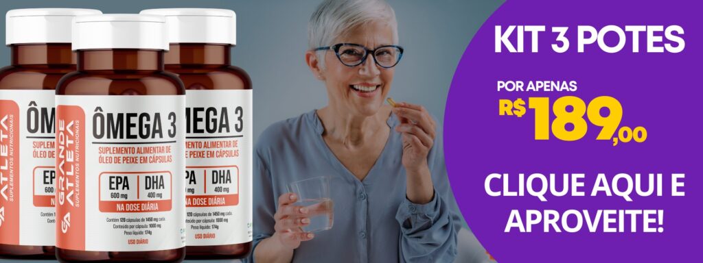 3 potes omega 3 promo