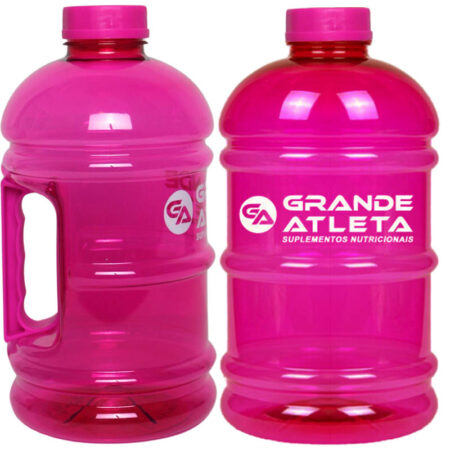 galão rosa agua academia 2200 litros grande atleta