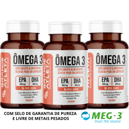 3 potes omega 3 promocao