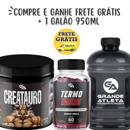 combo hipertrofia e definição termotauro e creatauro