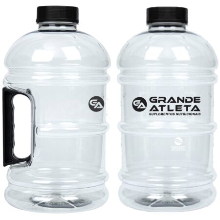 galao 2200 2 litros grande atleta cristal transparente preto