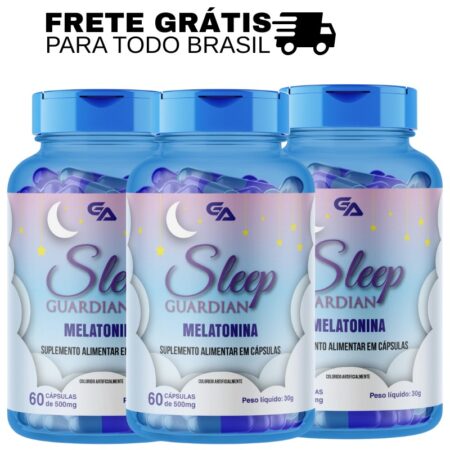 sleep guardian melatonina 3 potes kit frete gratis