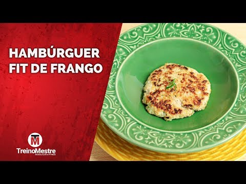 HAMBÚRGUER DE FRANGO FIT - RECEITA SAUDÁVEL