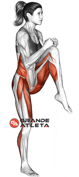 Exercício High knee twist